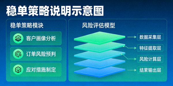 稳单策略说明示意图，展示风险评估模型